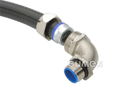 Verbinder NORTIGHT CB90 198 P, Größe 1/2", Außengewinde PG 16, IP67, 90°-Winkel, Messing, 